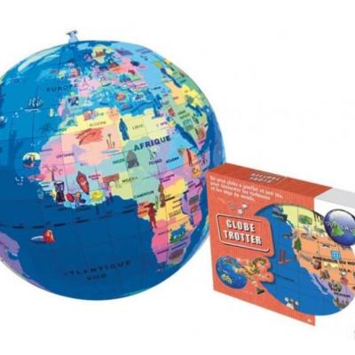 Pays et villes du monde 42 cm - Globe Terrestre Gonflable - Jeu Educatif