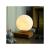 Globe lune 3d en levitation moonflight base bois clair 5 